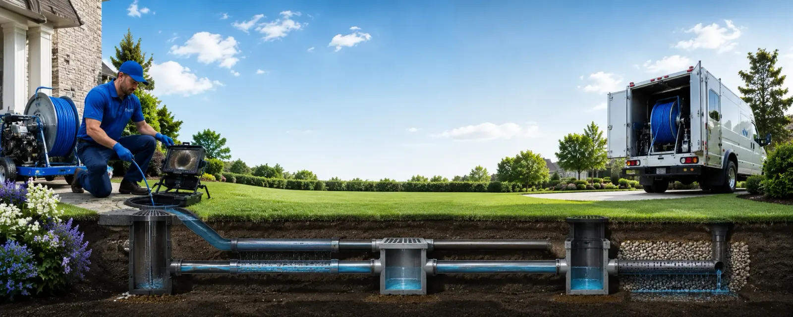 Outdoor drain cleaning information for Ghent, WV